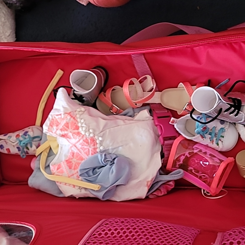 American girl doll, bag, and accessories - Picture 2 of 4
